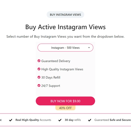 Buy Instagram Views Packages