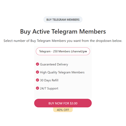 buy active telegram members