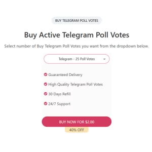 buy active telegram poll votes