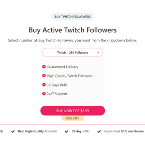 buy real Twitch followers