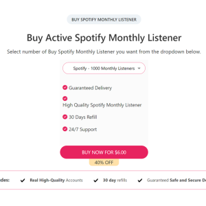 buy real spotify monthly listeners