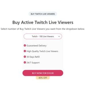 buy real twitch live viewers