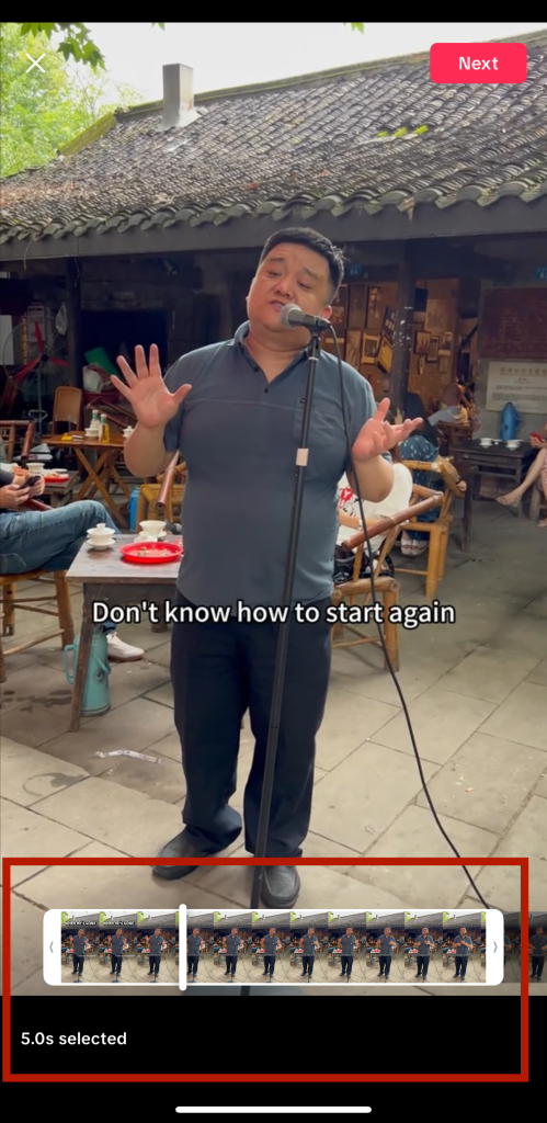 how to stitch on tiktok trim