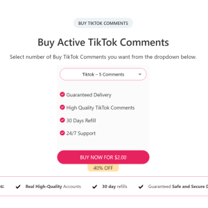 buy active tiktok comments