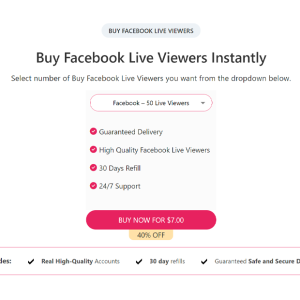 buy custom Facebook live viewers