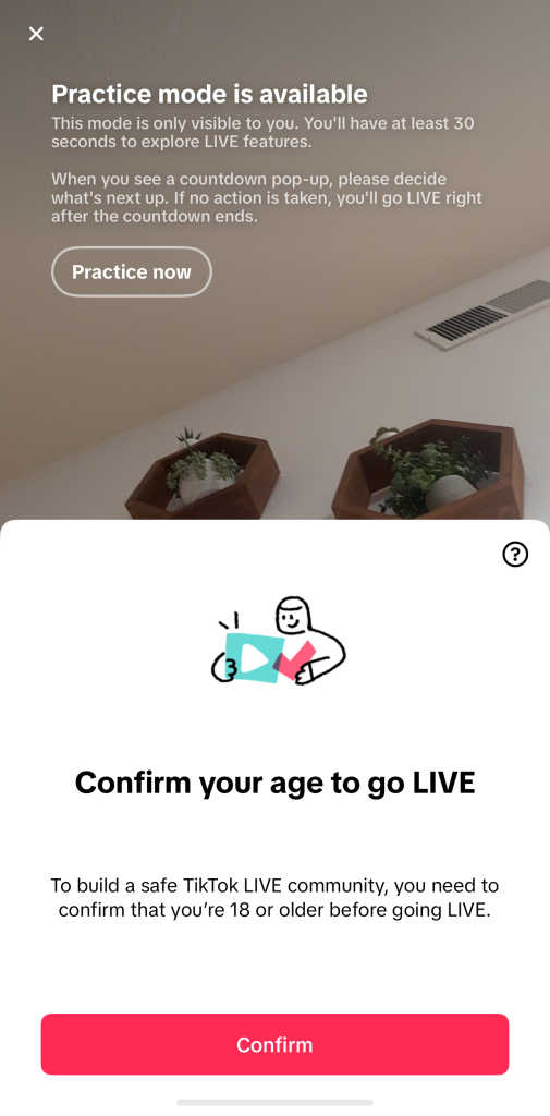 tiktok live requirements age 