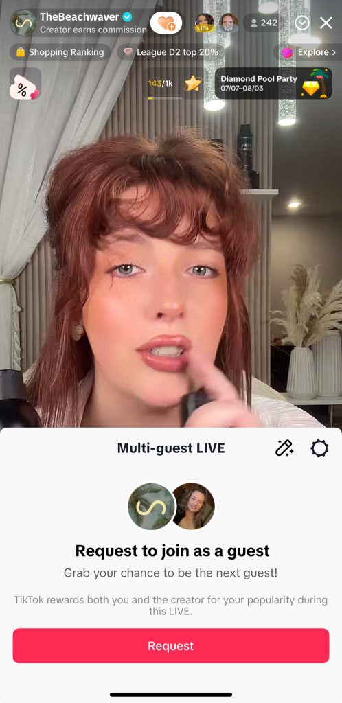 tiktok live requirements co host