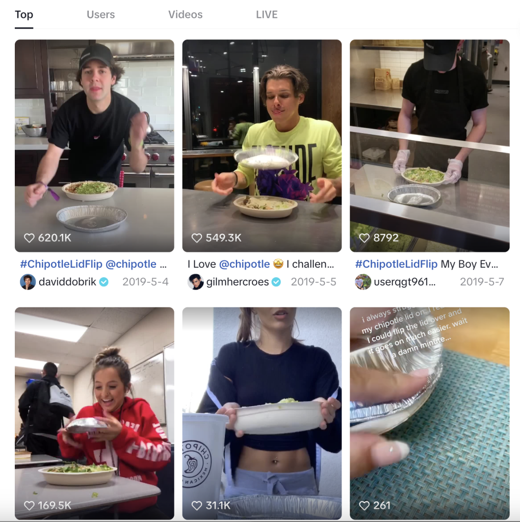 tiktok flip your lid challenge ad idea