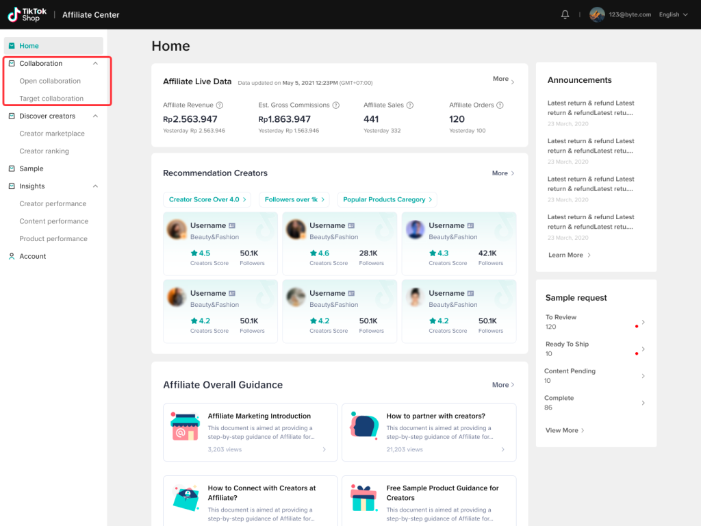 tiktok affiliate marketing collaborations 